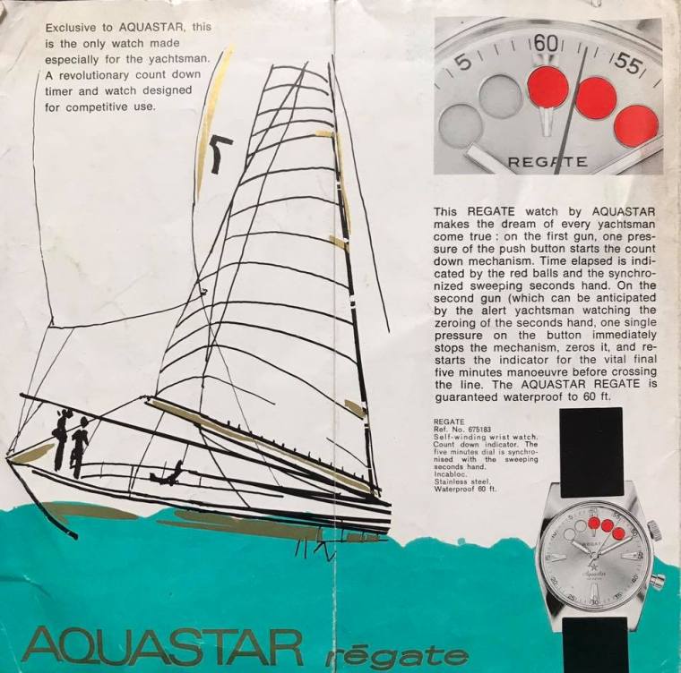 AQUASTAR Régate : publicité originale.