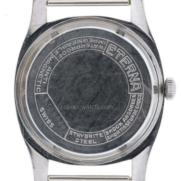 ETERNA type Majetek, cal. 852S, circa 1948.