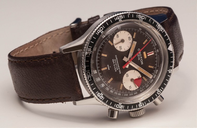 CROTON Chronomaster Aviator Sea Diver, cal. Valjoux 7733, circa 1969.