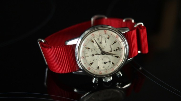 MEYLAN, chronographe cal. Lemania 2520, 1961.